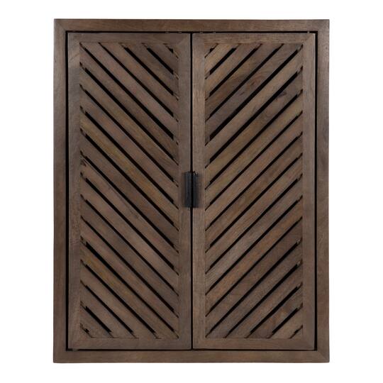 Kate and Laurel Mezzeta Tall Wood Bath Cabinet